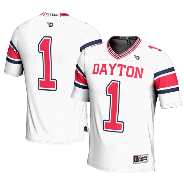 #1 Dayton Flyers Football Jersey - White