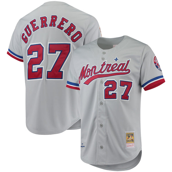 Montreal Expos Vladimir Guerrero Gray Cooperstown Collection Authentic Jersey