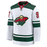 Kirill Kaprizov Minnesota Wild Hockey Jersey, White Premium Away Sportswear Jersey Shirt, Long Sleeve Hockey Sweater Jersey, Casual Gift for Men