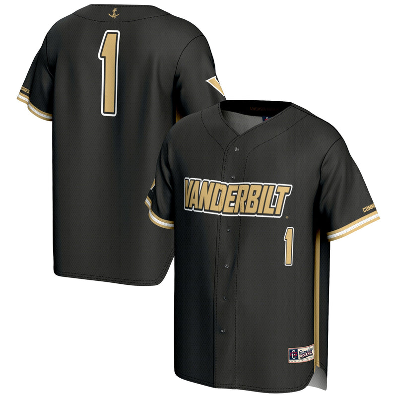 Vanderbilt Commodores Baseball Jersey, Sportswear Jersey Shirt, Lightweight Breathable Athletic Jersey, Casual Gift for Men, Style 200098782