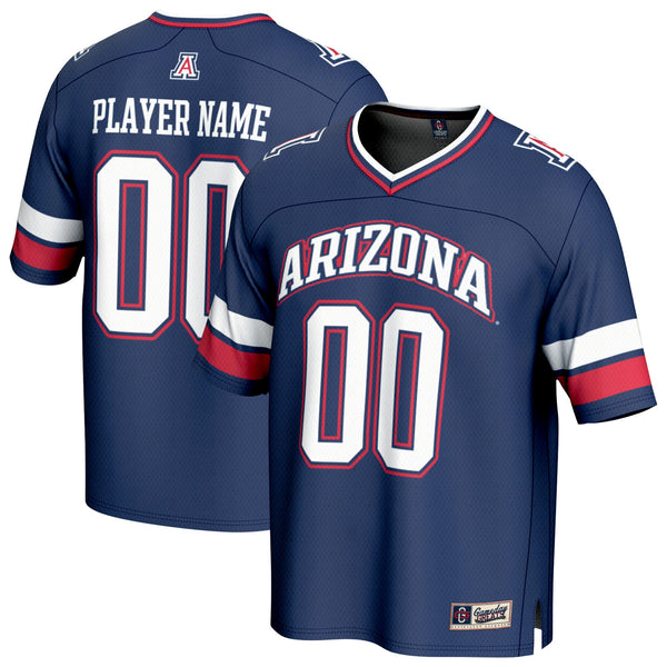 Arizona Wildcats NIL Pick-A-Player Lightweight Collegiate Football Fashion Jersey - Navy