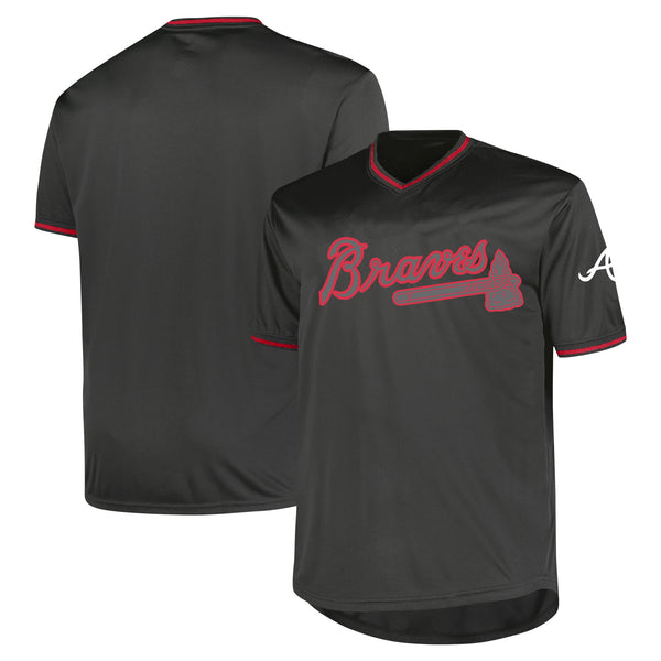 Atlanta Braves Charcoal Big & Tall Pop Fashion Jersey