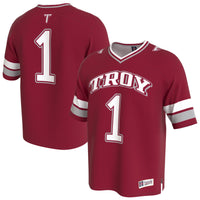 Troy University Trojans Football Jersey, Cardinal Fashion Sportswear Jersey Shirt, Lightweight Breathable Athletic Jersey, Casual Gift for Men