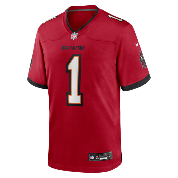 Tampa Bay Buccaneers Number 1 Dad Red Game Jersey