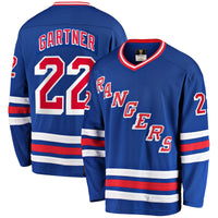 Mike Gartner New York Rangers Hockey Jersey, Blue Breakaway Sportswear Jersey Shirt, Long Sleeve Hockey Sweater Jersey, Casual Gift for Men