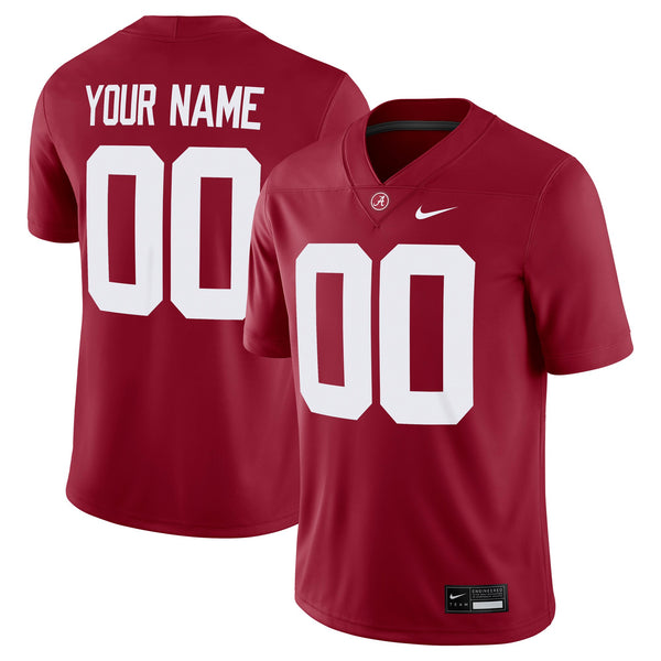 Alabama Crimson Tide Custom Football Game Jersey - Crimson