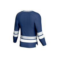 Emory Eagles Hockey Jersey, Blue Sportswear Jersey Shirt, Long Sleeve Hockey Sweater Jersey, Casual Gift for Men