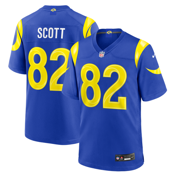 Los Angeles Rams Tyler Scott Royal Team Game Jersey