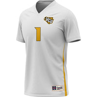 VCU Rams Soccer Jersey, White Fashion Lightweight Sportswear Jersey Shirt, Lightweight Breathable Athletic Jersey, Casual Gift for Men