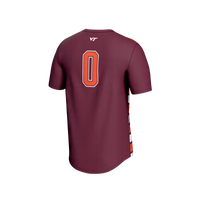 Virginia Tech Hokies Soccer Jersey, Maroon Fashion Sportswear Jersey Shirt, Lightweight Breathable Athletic Jersey, Casual Gift for Men