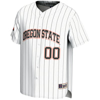 Oregon State Beavers Baseball Jersey, White Lightweight Sportswear Jersey Shirt, Lightweight Breathable Athletic Jersey, Casual Gift for Men