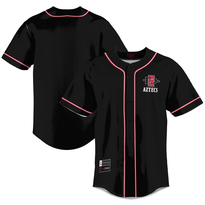 San Diego State Aztecs Baseball Jersey, Scarlet Lightweight Sportswear Jersey Shirt, Lightweight Breathable Athletic Jersey, Casual Gift for Men