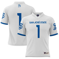 San Jose State Spartans Football Jersey, White Sportswear Jersey Shirt, Lightweight Breathable Athletic Jersey, Casual Gift for Men