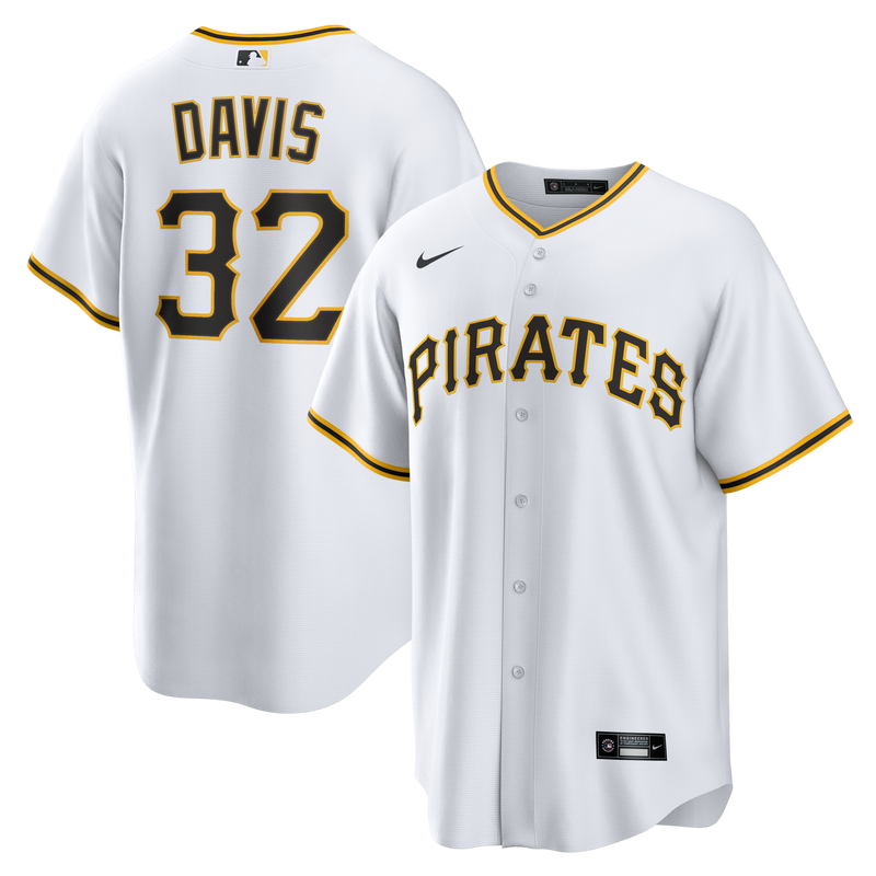 Henry Davis Pittsburgh Pirates Baseball Jersey, White Sportswear Jersey Shirt, Lightweight Breathable Athletic Jersey, Casual Gift for Men