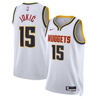 Nikola Jokić Denver Nuggets Basketball Jersey, White Swingman Sportswear Jersey Shirt, Sleeveless Athletic Tank Jersey, Casual Gift for Men