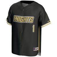 UCF Knights Baseball Jersey, Black Sportswear Jersey Shirt, Lightweight Breathable Athletic Jersey, Casual Gift for Men, Style 200098788