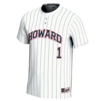 Howard Bison Softball Jersey, White Lightweight Sportswear Jersey Shirt, Lightweight Breathable Athletic Jersey, Casual Gift for Men