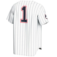 UConn Huskies Lightweight Baseball Jersey, White Sportswear Jersey Shirt, Lightweight Breathable Athletic Jersey, Casual Gift for Men