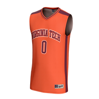 Virginia Tech Hokies Basketball Jersey, Orange Fashion Sportswear Jersey Shirt, Sleeveless Athletic Tank Jersey, Casual Gift for Men