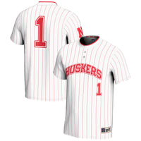 Nebraska Huskers Softball Jersey, White Lightweight Sportswear Jersey Shirt, Lightweight Breathable Athletic Jersey, Casual Gift for Men