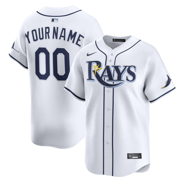 Tampa Bay Rays White Home Limited Custom Jersey