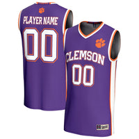 Clemson Tigers Basketball Jersey, Purple Fashion Lightweight Sportswear Jersey Shirt, Sleeveless Athletic Tank Jersey, Casual Gift for Men