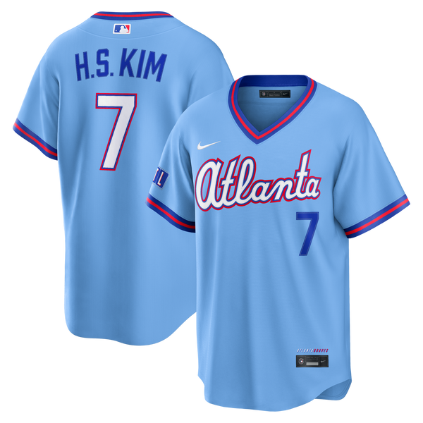 Atlanta Braves Ha-Seong Kim Powder Blue 2026 City Connect Stadium Jersey