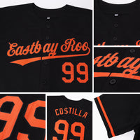 Custom Baseball Jersey, Black Sportswear Jersey Shirt, Athletic Button Down Moisture Wicking Jersey, Casual Gift for Men, Style BaltimoreC0079