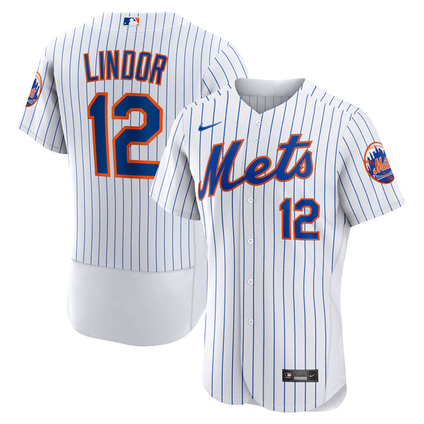 New York Mets Francisco Lindor White Home Authentic Player Jersey