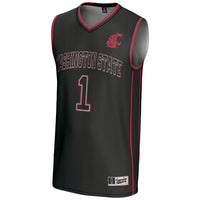 Washington State Cougars Basketball Jersey, Black Lightweight Sportswear Jersey Shirt, Sleeveless Athletic Tank Jersey, Casual Gift for Men