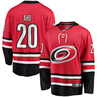 Sebastian Aho Carolina Hurricanes Hockey Jersey, Red Breakaway Sportswear Jersey Shirt, Long Sleeve Hockey Sweater Jersey, Casual Gift for Men