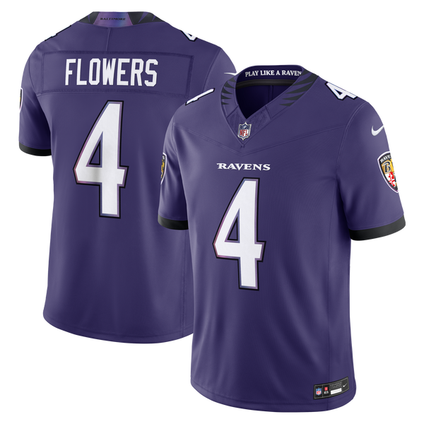 Baltimore Ravens Zay Flowers Purple Team Stitched Limited Jersey