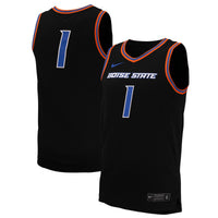 Boise State Broncos Basketball Jersey, Black Replica Sportswear Jersey Shirt, Sleeveless Athletic Tank Jersey, Casual Gift for Men