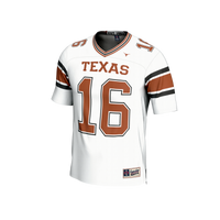 Texas Longhorns Football Jersey, White Sportswear Jersey Shirt, Lightweight Breathable Athletic Jersey, Casual Gift for Men, Style 203481058