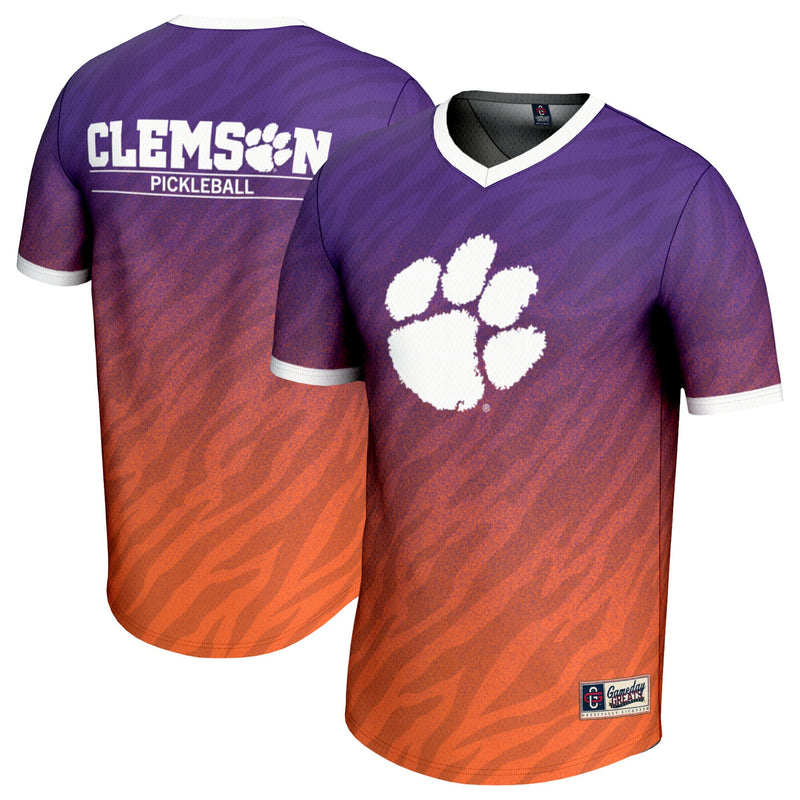 Clemson Tigers Football Jersey, Purple Lightweight Sportswear Jersey Shirt, Lightweight Breathable Athletic Jersey, Casual Gift for Men