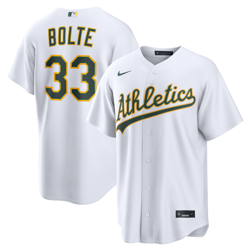 Henry Bolte Athletics Baseball Jersey, White Replica Home Sportswear Jersey Shirt, Lightweight Breathable Athletic Jersey, Casual Gift for Men