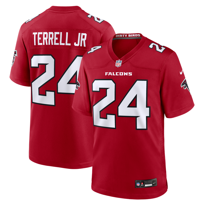 A.J. Terrell Atlanta Falcons Football Jersey, Red Game Sportswear Jersey Shirt, Lightweight Breathable Athletic Jersey, Casual Gift for Men