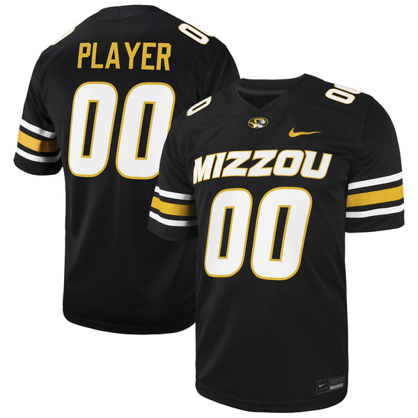 Missouri Tigers Pick-A-Player NIL Football Game Jersey - Black
