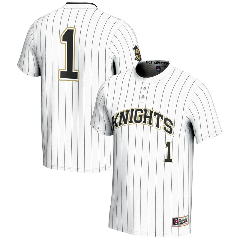 UCF Knights Softball Jersey, White Sportswear Jersey Shirt, Lightweight Breathable Athletic Jersey, Casual Gift for Men, Style 200119482