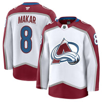 Cale Makar Colorado Avalanche Hockey Jersey, White Premium Away Sportswear Jersey Shirt, Long Sleeve Hockey Sweater Jersey, Casual Gift for Men