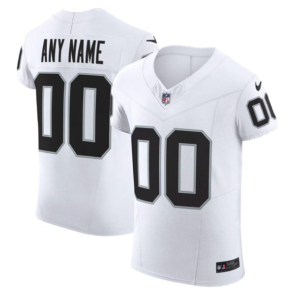 Las Vegas Raiders White Elite Custom Jersey