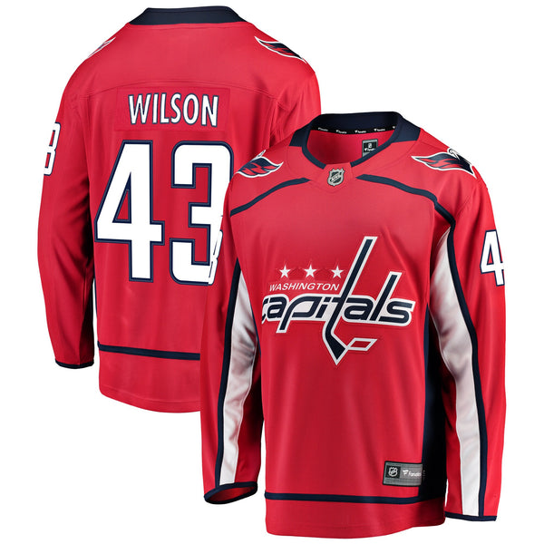 Washington Capitals Tom Wilson Red Home Breakaway Player Jersey