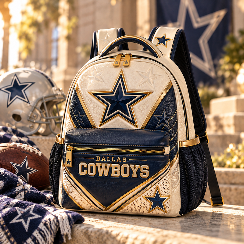 Star Field - DAL Navy, Cream and Gold Backpack
