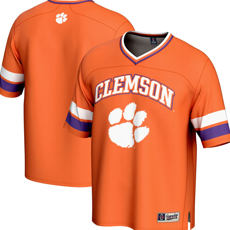 Clemson Tigers Football Jersey, Orange Sportswear Jersey Shirt, Lightweight Breathable Athletic Jersey, Casual Gift for Men, Style 202016065