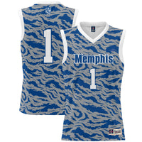 Memphis Tigers Basketball Jersey, Royal Lightweight Sportswear Jersey Shirt, Sleeveless Athletic Tank Jersey, Casual Gift for Men