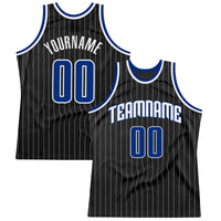 Custom Basketball Jersey, Black White Royal Sportswear Jersey Shirt, Athletic Mesh Moisture Wicking Jersey, Casual Gift for Men, Style Black0491