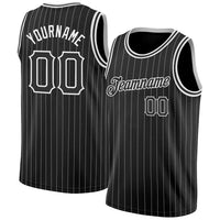 Custom Basketball Jersey, Black White Sportswear Jersey Shirt, Athletic Mesh Moisture Wicking Jersey, Casual Gift for Men, Style Black0497