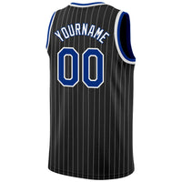 Custom Basketball Jersey, Black White Royal Sportswear Jersey Shirt, Athletic Mesh Moisture Wicking Jersey, Casual Gift for Men, Style Black0503