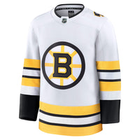 Boston Bruins Hockey Jersey, White Premium Away Sportswear Jersey Shirt, Long Sleeve Hockey Sweater Jersey, Casual Gift for Men, Style 203133886