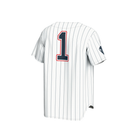 Howard Bison Baseball Jersey, White Fashion Lightweight Sportswear Jersey Shirt, Lightweight Breathable Athletic Jersey, Casual Gift for Men